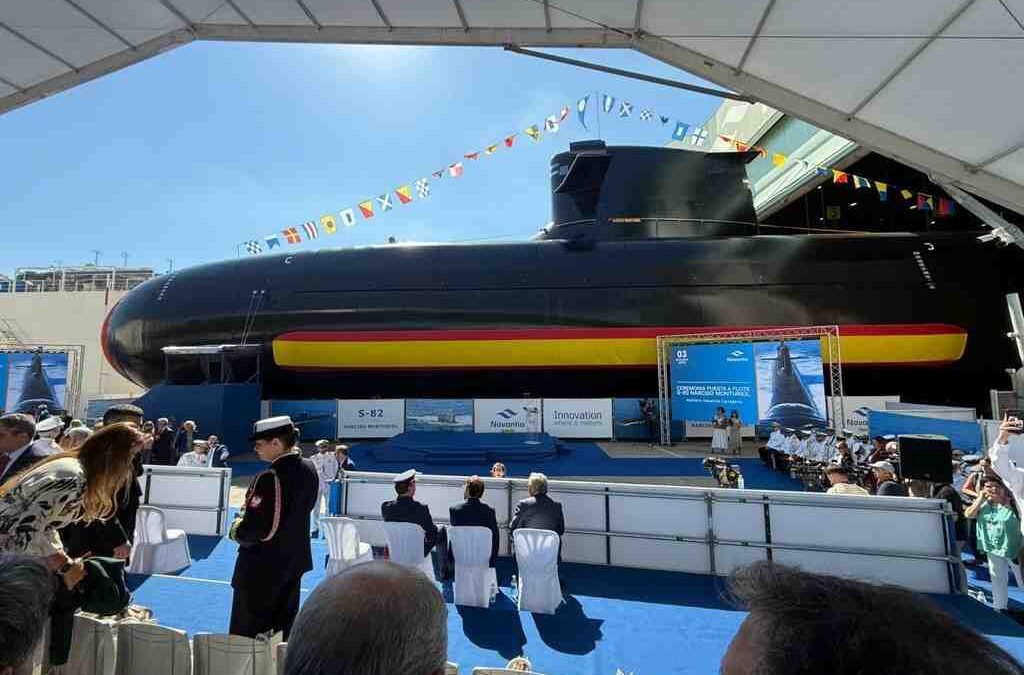 The float-out of the submarine S-82, a new achievement in Spanish naval engineering with the CT Engineering seal.